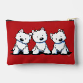 KiniArt Westie Trio Klein Etui (Achterkant)