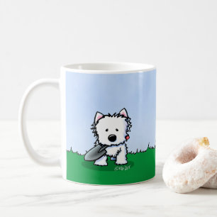 KiniArt Westie Tuin Helper Hond Koffiemok