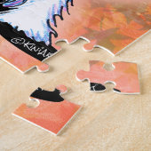 KiniArt Westie Turkey Thanksgiving Kaart Legpuzzel (Zijkant)