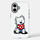 KiniArt Westie Valentijn Case-Mate iPhone Case (Achterkant)