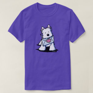 KiniArt Westie Valentijn T-Shirt