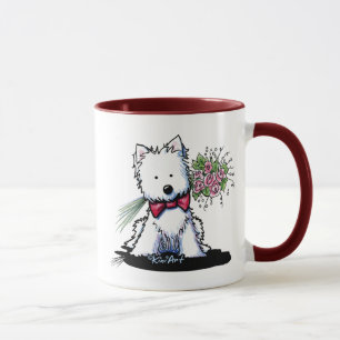 KiniArt Westie Valentijns Mug Mok