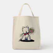 KiniArt Westie Valentine Tas (Achterkant)