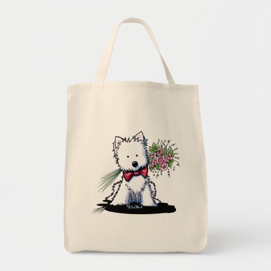 KiniArt Westie Valentine Tas (Voorkant)