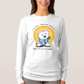 KiniArt Westie-verslaafde T-shirt (Voorkant)