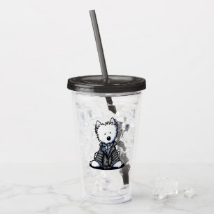 KiniArt Westie VERZORGEN Acryl Tumbler Drinkbeker