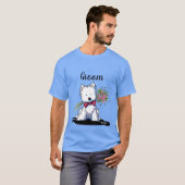 KiniArt Westie VERZORGING T-shirt (Voorkant volledig)