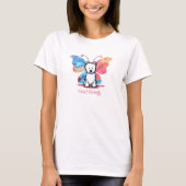KiniArt Westie Vlinder T-shirt (Voorkant)