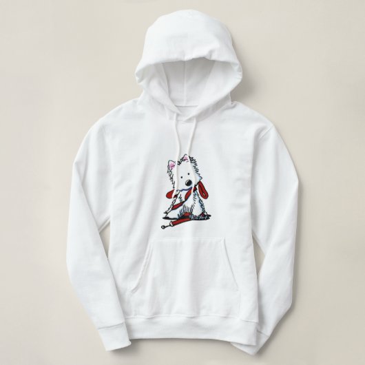KiniArt Westie Walker Hoodie (Design voorkant)