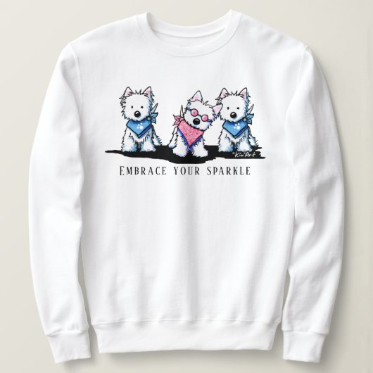KiniArt Westie Wees jezelf Trui (Design voorkant)