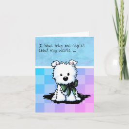 KiniArt Westie Welkomstkaart voor Puppies