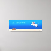 KiniArt Westie White Terrier Ocean Canvas Afdruk (Voorkant)