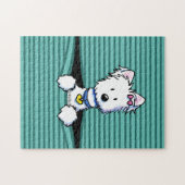 KiniArt Westie Window Legpuzzel (Horizontaal)