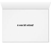 KiniArt Westie Witch Halloween Kaart (Binnen Horizontaal (Onder))