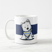 KiniArt Westie Zeevaart Mok (Links)