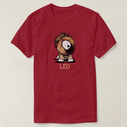 KiniArt Westie Zodiac LEO Lion T-shirt (Design voorkant)