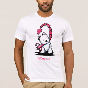 KiniArt Westie Zodiac Scorpio T-Shirt