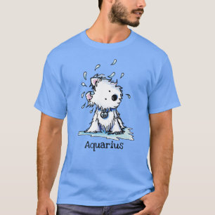 KiniArt Westie Zodiac Waterman T-Shirt