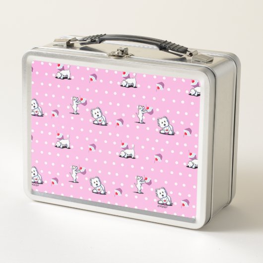 KiniArt Westies Cupcakes Lunchbox (Voorkant)