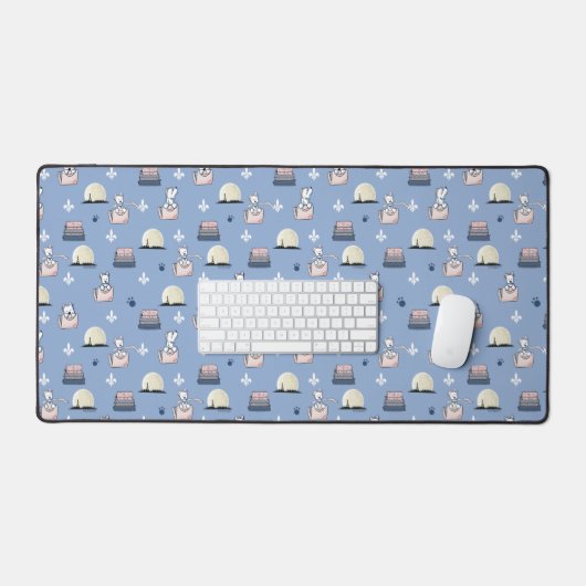 KiniArt Westies in Parijs Desk Mat (Keyboard & Muis)
