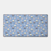 KiniArt Westies in Parijs Desk Mat (Voorkant)