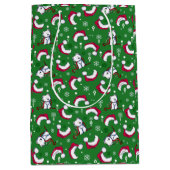 KiniArt Westies Kerstcadeautas Medium Cadeauzakje (Voorkant)