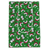 KiniArt Westies Kerstcadeautas Medium Cadeauzakje (Achterkant)