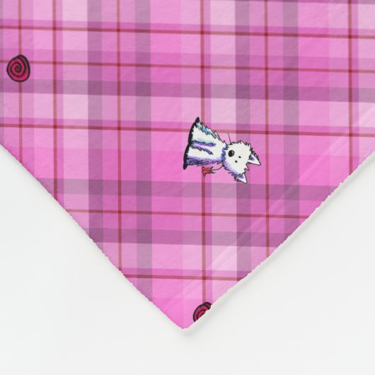 KiniArt westies over speldenstaart Fleece Deken (Hoek)