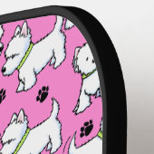 KiniArt Westies Roze Pickleball Paddle (Links Detail)