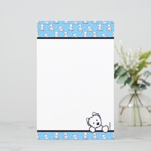 KiniArt Westies Stationery (Staand voorkant)