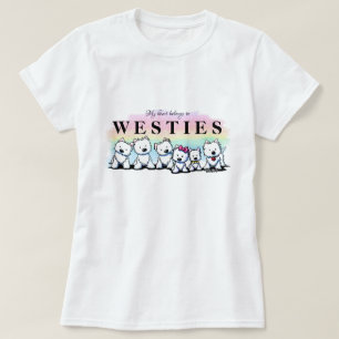 KiniArt Westies T-shirt