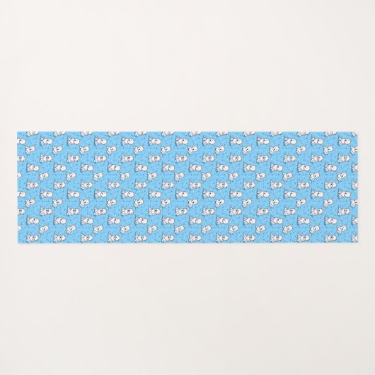 KiniArt Westies Yogamat (Achterkant (horizontaal))