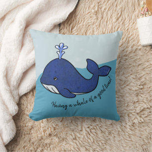 KiniArt Whale Nautical Beach Kussen