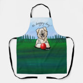 KiniArt Wheaten Terrier All-Over Print Apron Schort (Voorkant)