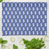 KiniArt White Cat Trinket Theedoek (Gevouwen)