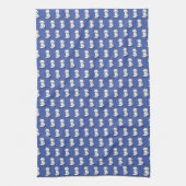 KiniArt White Cat Trinket Theedoek (Verticaal)