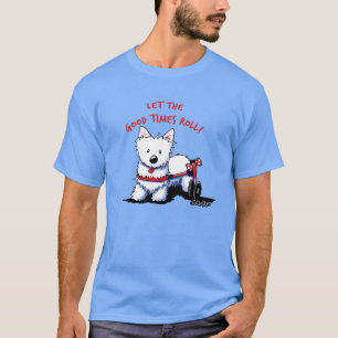 KiniArt Wielrenners Westie T-shirt