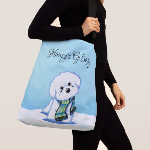 KiniArt Winter Bichon Frise Crossbody Tas
