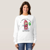 KiniArt Winter DoodleMoji Hond Trui (Voorkant volledig)