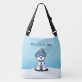 KiniArt Winter Maltipoo Crossbody Tas (Voorkant)