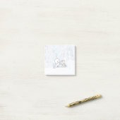 KiniArt Winter Terriërs Notities Post-it® Notes (Op bureau)
