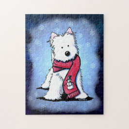 KiniArt Winter Westie Legpuzzel
