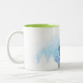 KiniArt Winter Westie Tweekleurige Koffiemok (Links)