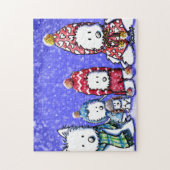 KiniArt Winter Westies Jigzaag Puzzle Legpuzzel (Verticaal)