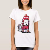 KiniArt Winter Westies T-Shirt (Voorkant)