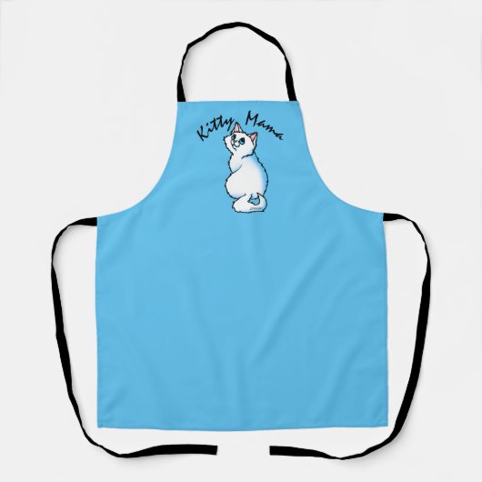 KiniArt Witte Kat Schort (Voorkant)
