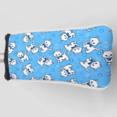 KiniArt Witte Kittens Golfheadcover (Voorkant)