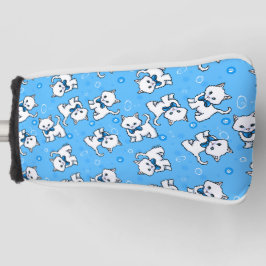 KiniArt Witte Kittens Golfheadcover