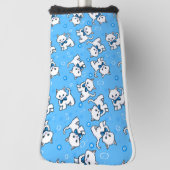 KiniArt Witte Kittens Golfheadcover (Draai 90)