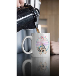 KiniArt Yorkie Coquette Design Koffiemok